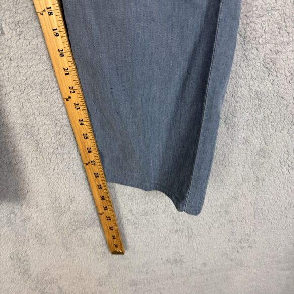 Carbon 2 Cobalt Pants Men's 40x29 Blue Cotton Linen Flat Front Straight Leg - Picture 4 of 10